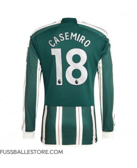 Günstige Manchester United Casemiro #18 Auswärtstrikot 2023-24 Langarm